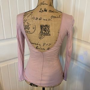 Intimately Free People backless long sleeve top.